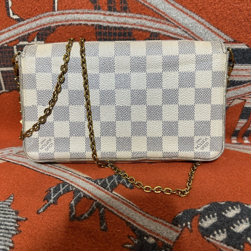 LOUIS VUITTON ❤️🌟MI2146 FELICIE DAMIER AZUR ⭐️ - Picture 3 of 16